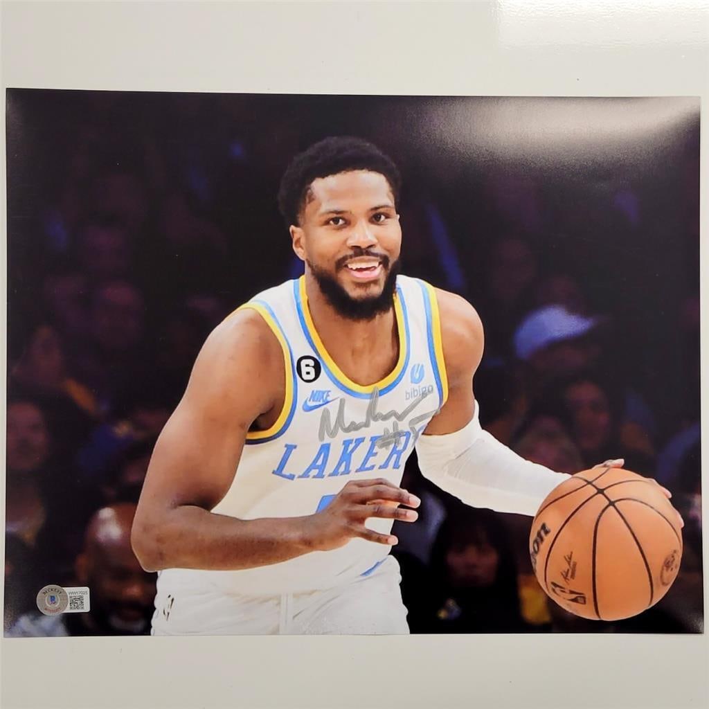 Malik Beasley Signed 11x14 Photo Autograph Los Angeles Lakers Bas
