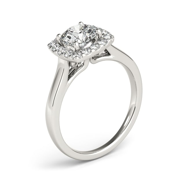 Natural 1.33 CTW Diamond Engagement Ring 18K White Gold: Natural 1.33 CTW Diamond Engagement Ring 18K White Gold Category: Rose Gold Engagement Rings Style: Classic Halo Audience: For Women Ring Resizable: Yes Metal Type: 18K White Gold Metal St