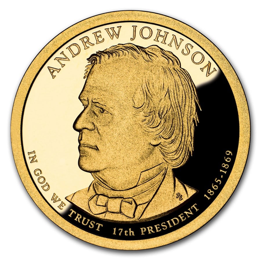 2011-S Andrew Johnson Presidential Dollar Proof: 2011-S Andrew Johnson Presidential Dollar Proof Product ID: 211991 Year: 2011 Grade: Proof Grade Service: None Denomination: $1.00 Mint Mark: S - San Francisco Metal Content: 0 troy oz <b