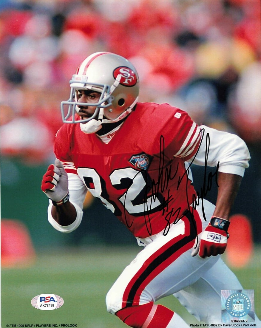 JOHN TAYLOR signed 8x10 photo PSA/DNA San Francisco 49ers Autographed: JOHN TAYLOR signed 8x10 photo PSA/DNA San Francisco 49ers Autographed JOHN TAYLOR signed 8x10 photo PSA/DNA San Francisco 49ers Autographed RBJ no: 7258395017304