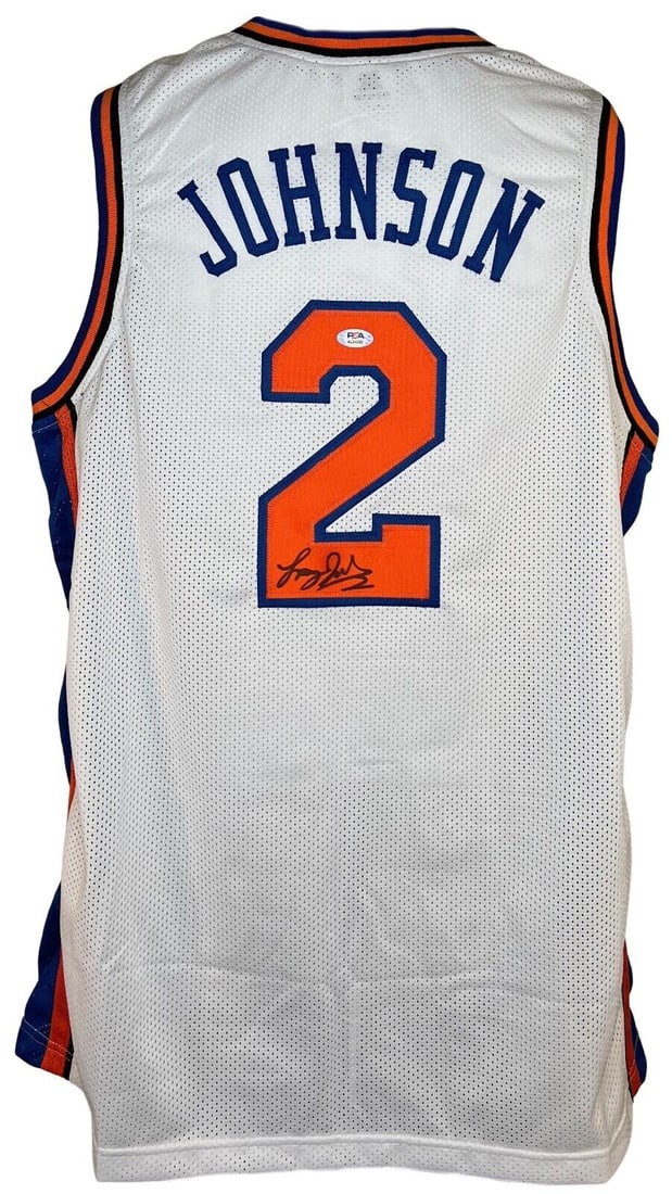 Larry Johnson autographed signed jersey NBA New York Knicks PSA COA Hornets: Larry Johnson autographed signed jersey NBA New York Knicks PSA COA Hornets Larry Johnson autographed signed jersey NBA New York Knicks PSA COA Hornets RBJ no: 7345300635736