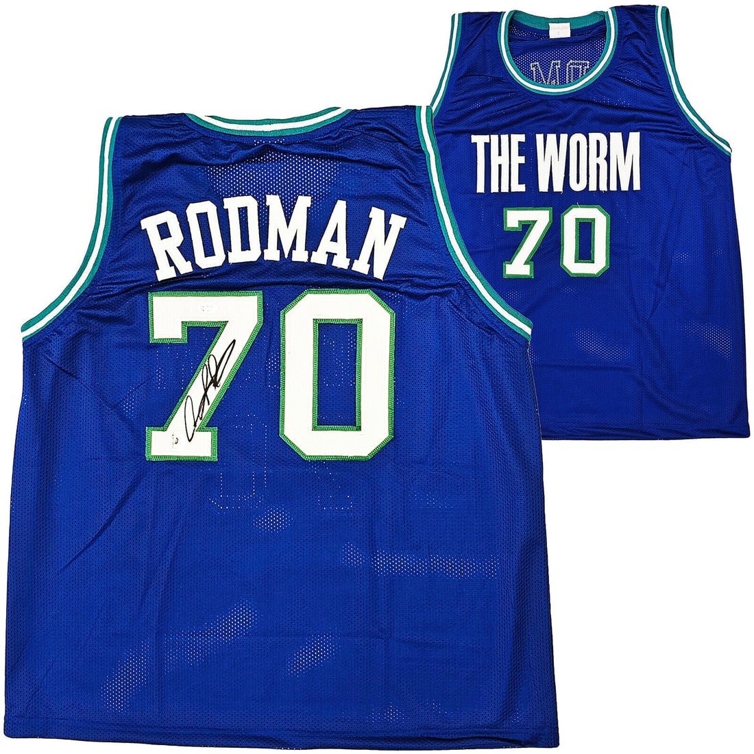 DALLAS MAVERICKS DENNIS RODMAN AUTOGRAPHED SIGNED BLUE JERSEY JSA STOCK #215729: DALLAS MAVERICKS DENNIS RODMAN AUTOGRAPHED SIGNED BLUE JERSEY JSA STOCK #215729 DALLAS MAVERICKS DENNIS RODMAN AUTOGRAPHED SIGNED BLUE JERSEY JSA STOCK #215729 RBJ no: 7363765141592