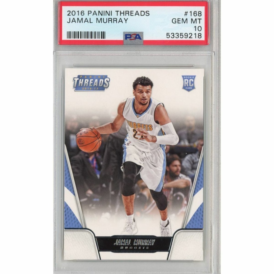 Graded 2016-17 Panini Threads JAMAL MURRAY #168 Rookie RC Basketball Card PSA 10: Graded 2016-17 Panini Threads JAMAL MURRAY #168 Rookie RC Basketball Card PSA 10 Graded 2016-17 Panini Threads JAMAL MURRAY #168 Rookie RC Basketball Card PSA 10 RBJ no: 7364912578648