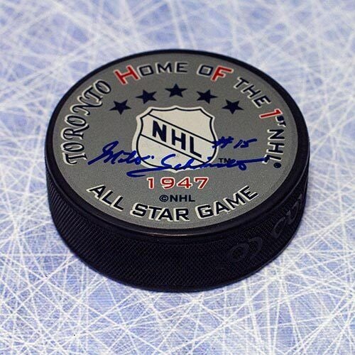Milt Schmidt 1947 All Star Autographed First All Star Game Hockey Puck: Milt Schmidt 1947 All Star Autographed First All Star Game Hockey Puck Milt Schmidt 1947 All Star Autographed First All Star Game Hockey Puck RBJ no:7241396093016