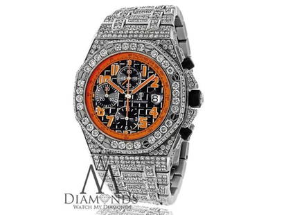 Audemars Piguet Royal Oak Offshore Chronograph Stainless Steel Custom Full Diamond Watch: Audemars Piguet Royal Oak Offshore Chronograph Stainless Steel Custom Full Diamond Watch 26170ST.OO.D101CR.01 Product Code: AP9669-E21A8 Brand: Audemars Piguet Condition: Pre-Owned Audemars Piguet Roy