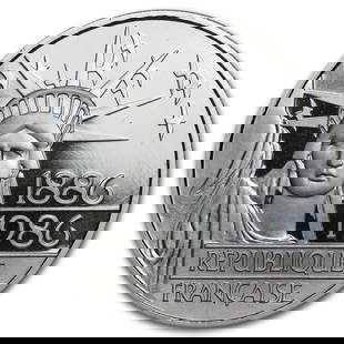 1986 Platinum 100 Francs Statue of Liberty Proof: 1986 Platinum 100 Francs Statue of Liberty Proof Product ID: 17186 Year: 1986 Grade: Proof Grade Service: None Denomination: 100 Francs Mint Mark: Not Shown Metal Content: 0.643 troy oz <