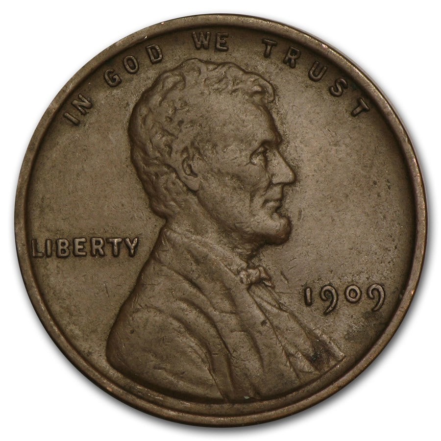 1909 VDB Lincoln Cent VF: 1909 VDB Lincoln Cent VF Product ID: 33858 Year: 1909 Grade: Very Fine Grade Service: None Denomination: 1 Cent Mint Mark: P - Philadelphia (Not Shown) Metal Content: 0 troy oz P