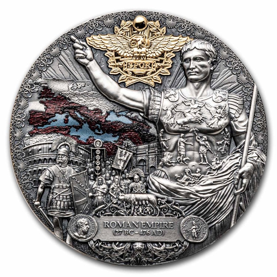 2023 Republic of Cameroon 2 oz Silver Antique Roman Empire: 2023 Republic of Cameroon 2 oz Silver Antique Roman Empire Product ID: 278582 Year: 2023 Grade: Uncirculated Grade Service: None Denomination: 2,000 Francs Mint Mark: Not Shown Metal Cont