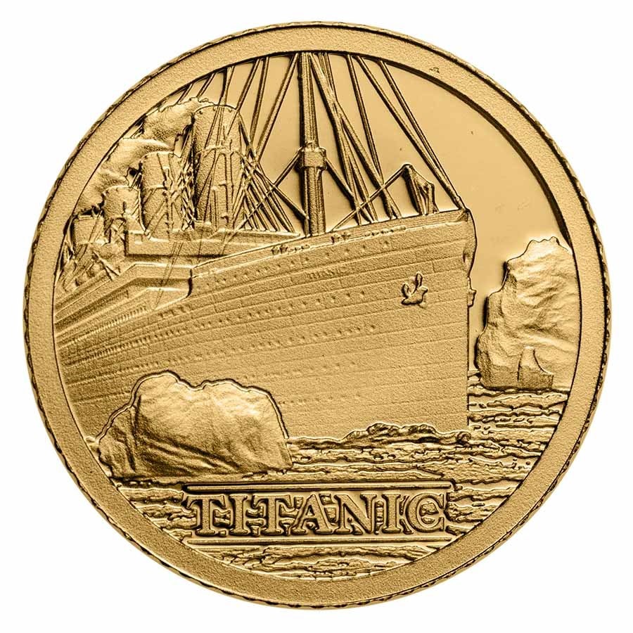 2022 Cook Islands 1/2 gram Gold Proof Titanic: 2022 Cook Islands 1/2 gram Gold Proof Titanic Product ID: 249764 Year: 2022 Grade: Proof Grade Service: None Denomination: 5 Dollars Mint Mark: Not Shown Metal Content: 0.016 troy oz