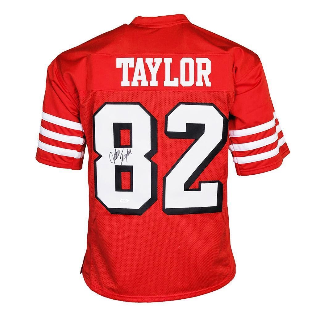 John Taylor Signed Pro Edition Shadow Number Red Football Jersey (JSA): John Taylor Signed Pro Edition Shadow Number Red Football Jersey (JSA) John Taylor Signed Pro Edition Shadow Number Red Football Jersey (JSA) RBJ no:7370343579736