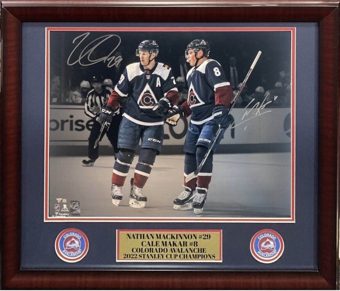 Nathan Mackinnon Cale Makar Signed 16x20 Framed Photo 2 Auto Fanatics COA NHL: Nathan Mackinnon Cale Makar Signed 16x20 Framed Photo 2 Auto Fanatics COA NHL Nathan Mackinnon Cale Makar Signed 16x20 Framed Photo 2 Auto Fanatics COA NHL RBJ no:7358997921880