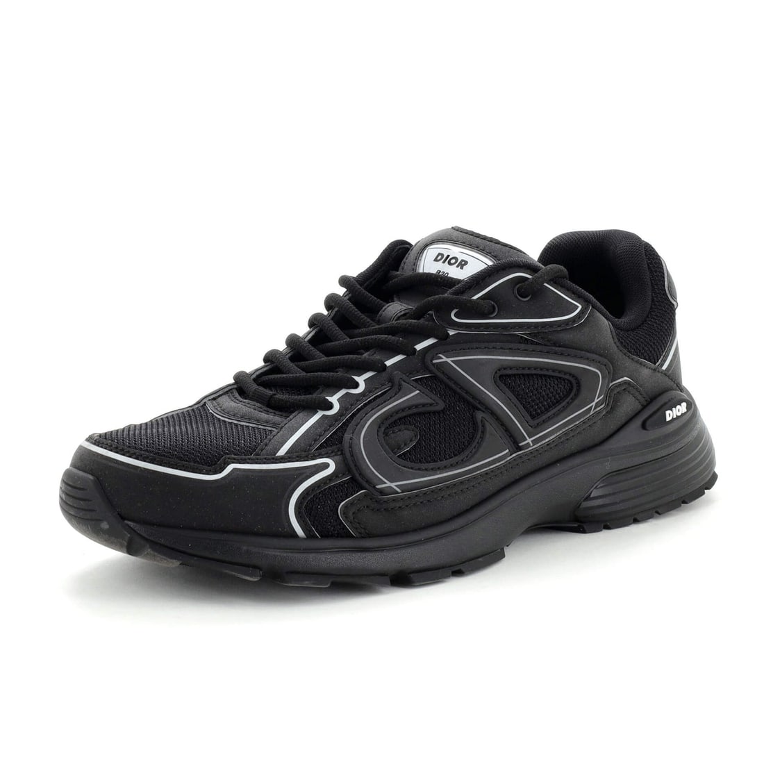 Christian Dior B30 Sneakers Technical Fabric and Leather: Christian Dior B30 Sneakers Technical Fabric and Leather Exterior Color: Black Interior Color: Black Exterior Material: Fabric, Leather, Mesh Interior Material: Fabric Accessories: No Accessories