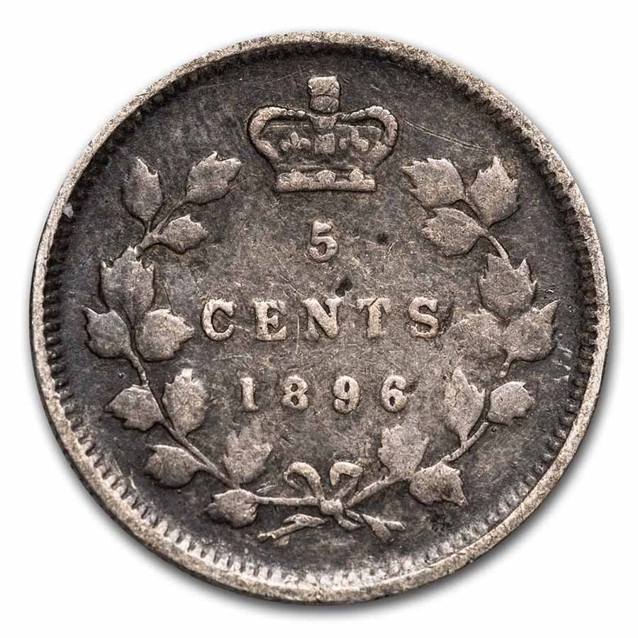 1870-1901 Canada Silver 5 Cents Victoria Avg Circ: 1870-1901 Canada Silver 5 Cents Victoria Avg Circ Product ID: 240576 Year: 1870-1901 Grade: Average Circulated Grade Service: None Denomination: 5 Cents Mint Mark: Not Shown Metal Content