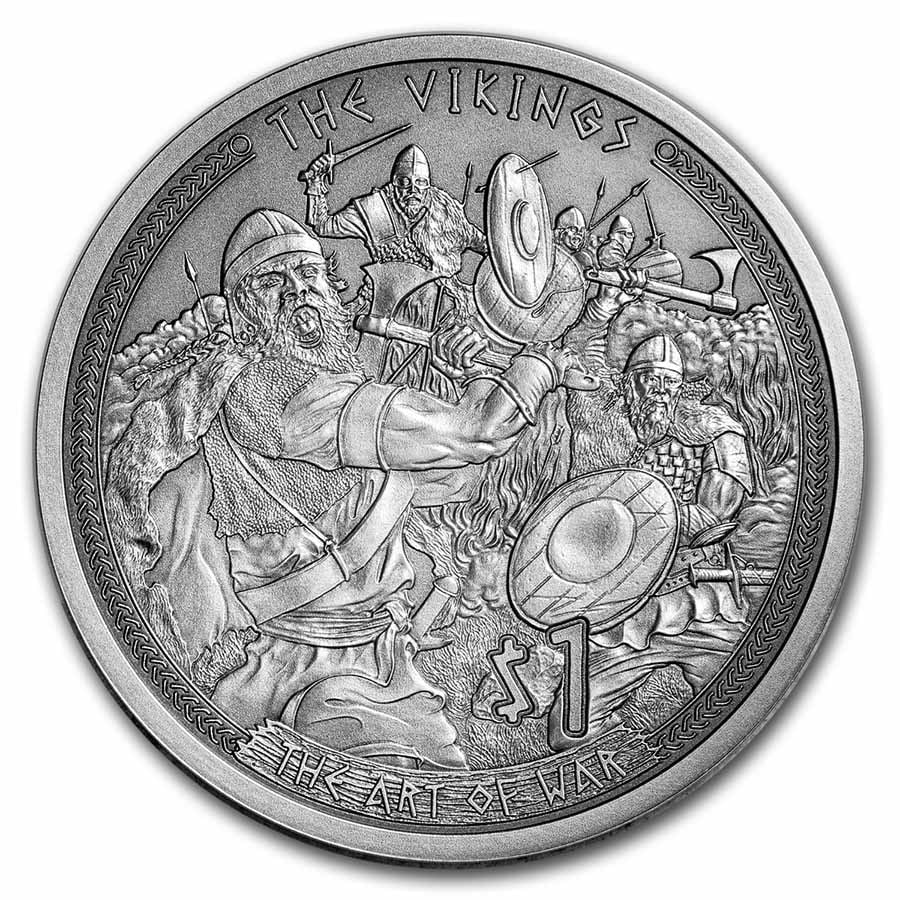 2022 Samoa 1/2 oz Silver The Vikings: The Art of War: 2022 Samoa 1/2 oz Silver The Vikings: The Art of War Product ID: 245385 Year: 2022 Grade: Uncirculated Grade Service: None Denomination: 1 Dollar Mint Mark: Not Shown Metal Content: 0.5 t