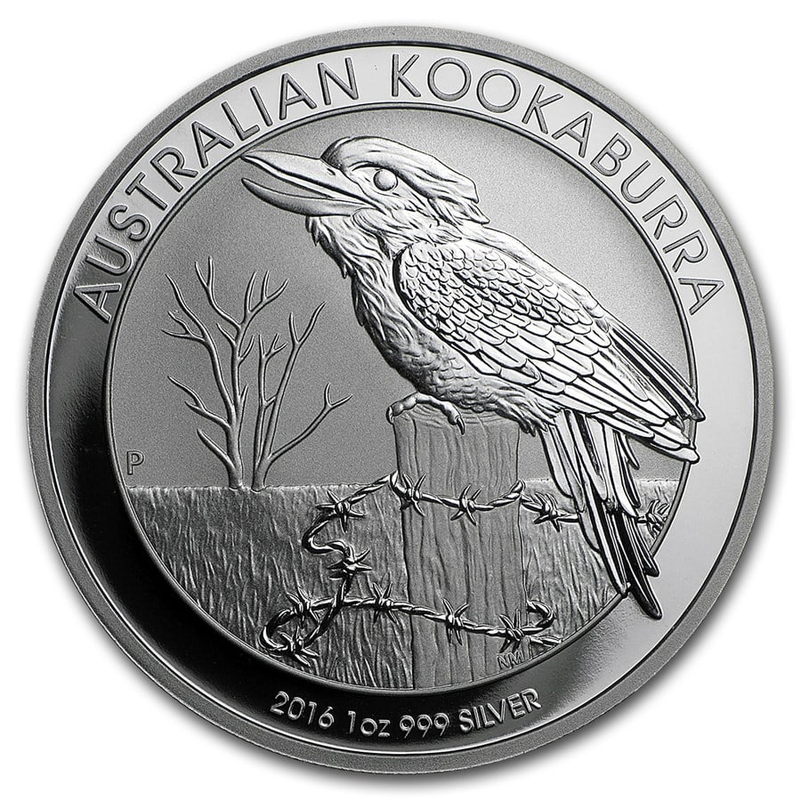 2016 Australia 1 oz Silver Kookaburra BU: 2016 Australia 1 oz Silver Kookaburra BU Product ID: 92653 Year: 2016 Grade: Brilliant Unc Grade Service: None Denomination: $1 Mint Mark: P - Perth Metal Content: 1 troy oz Puri