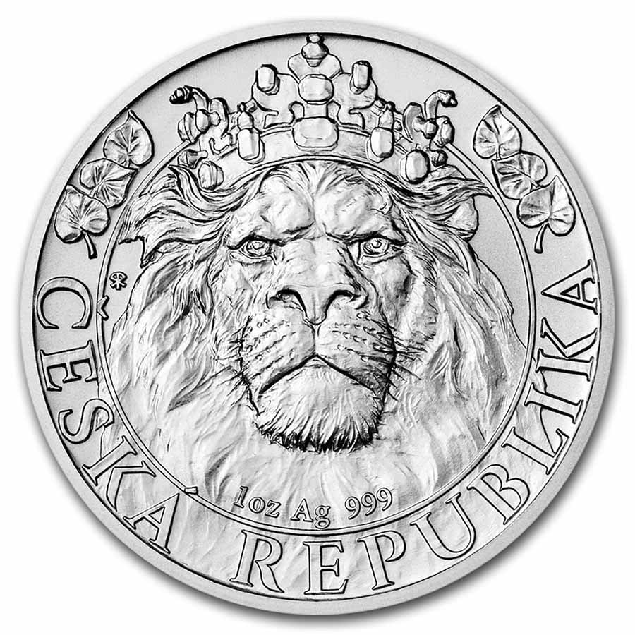 2022 Niue 1 oz Silver Czech Lion BU: 2022 Niue 1 oz Silver Czech Lion BU Product ID: 245212 Year: 2022 Grade: Brilliant Unc Grade Service: None Denomination: 2 Dollars Mint Mark: Not Shown Metal Content: 1 troy oz P