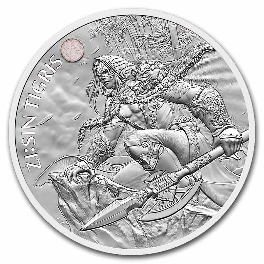 2022 South Korea 1 oz Silver ZI:SIN Tigris BU: 2022 South Korea 1 oz Silver ZI:SIN Tigris BU Product ID: 257343 Year: 2022 Grade: None Grade Service: None Mint Mark: Not Shown Metal Content: 1 troy oz Purity: .999 Diameter: 4