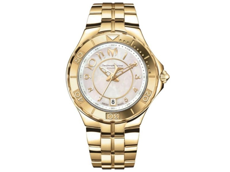 Technomarine womens Sea Pearl: Technomarine womens Sea Pearl Stainless steel case, Stainless steel bracelet, Mother of Pearl dial, Quartz movement, Scratch resistant sapphire, Water resistant up to 20 ATM - 200 meters - 660 feet Pr