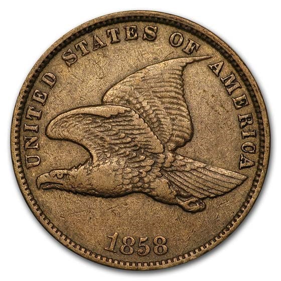 1858 Flying Eagle Cent Small Letters XF: 1858 Flying Eagle Cent Small Letters XF Product ID: 35564 Year: 1858 Grade: Extra Fine Grade Service: None Denomination: $0.01 Mint Mark: P - Philadelphia (Not Shown) Metal Content: 0 tro