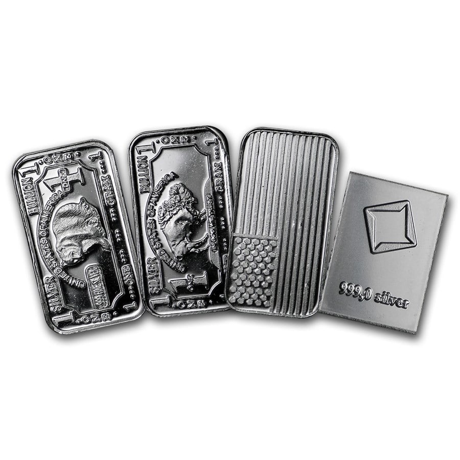 1 gram Silver Bar - Secondary Market: 1 gram Silver Bar - Secondary Market Product ID: 59779 Year: N/A Grade: None Grade Service: None Denomination: 1 gram Mint Mark: N/A - Not Available Metal Content: 0.0322 troy oz