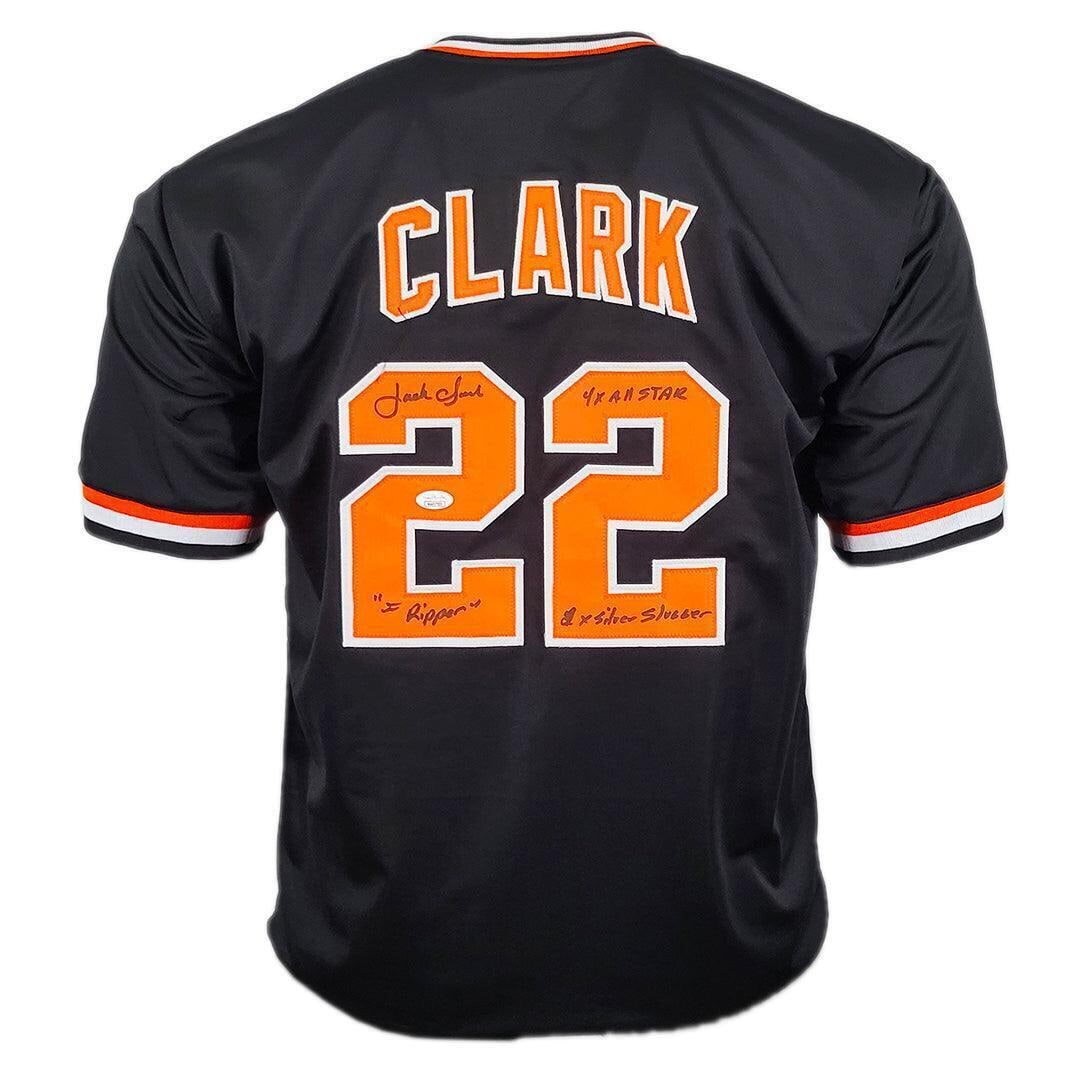 jack clark signed 4x all star,: jack clark signed 4x all star, Jack Clark Signed 4x All Star, 2x Silver Slugger, The Ripper Inscription San Fra SKU no: 7452538110040