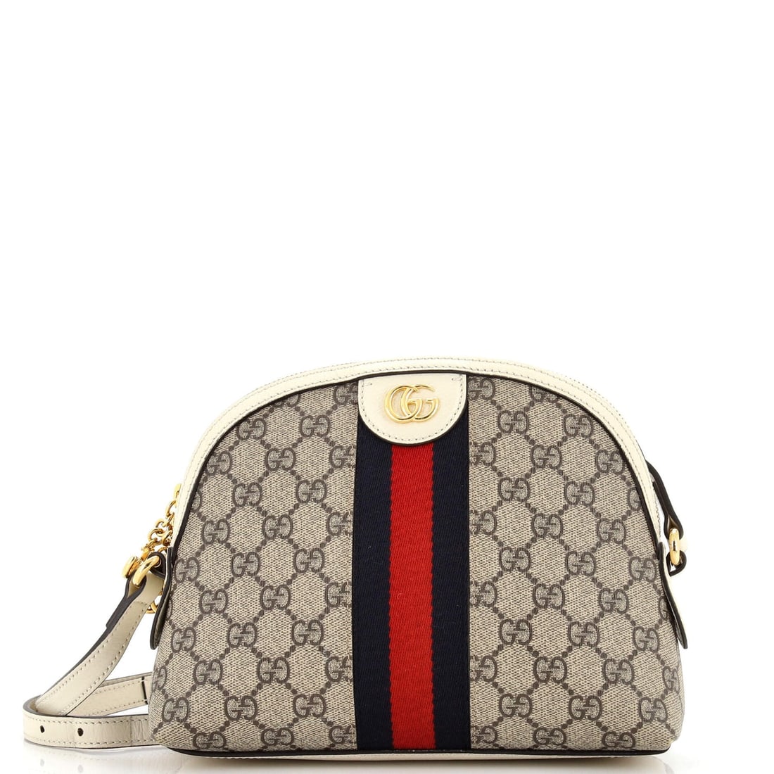 Gucci Ophidia Dome Shoulder Bag GG Coated Canvas Small: Gucci Ophidia Dome Shoulder Bag GG Coated Canvas Small Exterior Color: Brown Interior Color: Neutral Exterior Material: Canvas Coated Interior Material: Microfiber Hardware Color: Gold Accessories