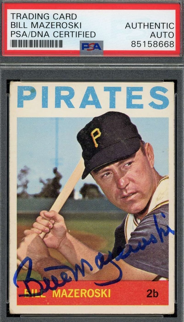 bill mazeroski PSA DNA COA signed 1964 topps autograph: bill mazeroski PSA DNA COA signed 1964 topps autograph Bill Mazeroski PSA DNA Coa Signed 1964 Topps Autograph SKU no: RBJ7542704439384