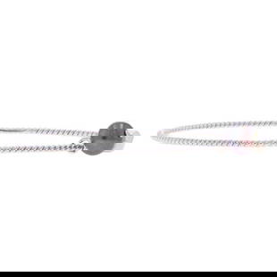 Mimi So Freshwater Pearl Bangle Bracelet 7 3/4" - White Gold 18k Dangle Charms: Mimi So Freshwater Pearl Bangle Bracelet 7 3/4" - White Gold 18k Dangle Charms Metal: 18k Gold, White Gold Stone: Freshwater Pearl Stone Cut: Bead Weight: 9.9 g Dimensions: Length: 7.75 in (196.85 mm)
