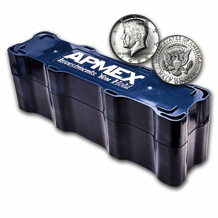 90% Silver Kennedy Half-Dollars $100 BU (1964) - Mini Monster Box: 90% Silver Kennedy Half-Dollars $100 BU (1964) - Mini Monster Box Product ID: 271276 Year: 1964 Grade: Unc./ Brilliant Unc Grade Service: None Denomination: 50 Cents Mint Mark: Varies Met