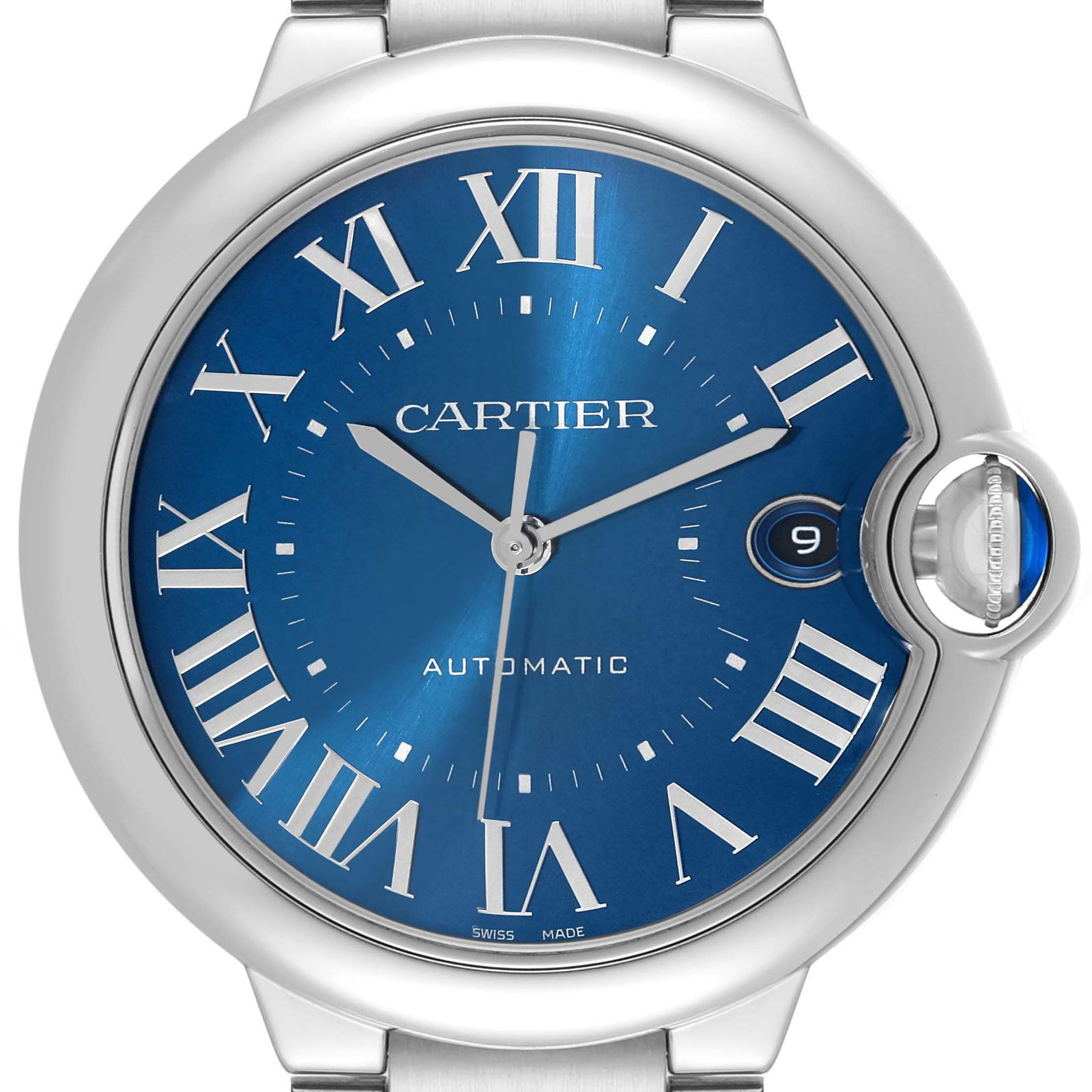 Cartier Ballon Bleu Automatic Blue Dial Steel Mens Watch WSBB0061 Box Card: Cartier Ballon Bleu Automatic Blue Dial Steel Mens Watch WSBB0061 Box Card Stock Number: 55123 Brand: Cartier Model Name: Cartier Ballon Bleu Automatic Blue Dial Steel Mens Watch WSBB0061 Box Card Mod