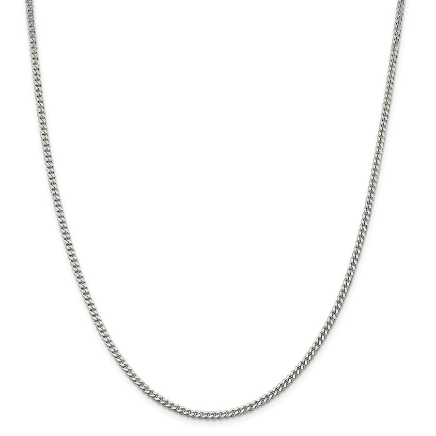 Sterling Silver 3 mm Curb: Sterling Silver 3 mm Curb Chain - 24 in. Description: SKU no: RBJ99854 Metal: Sterling Silver Purity: .925 Length Of Item: 24 in Chain Type: Curb Chain Length: 24 in Cha