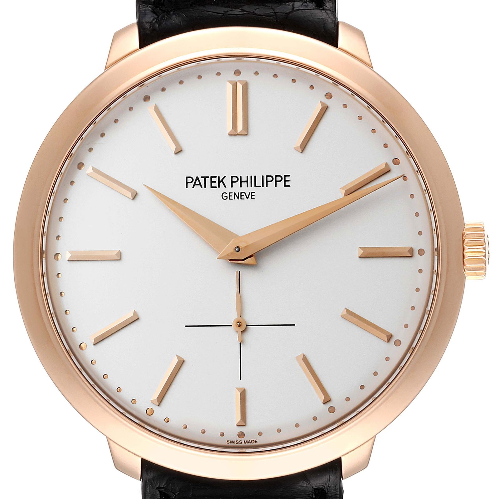 Patek Philippe Calatrava Rose Gold: Patek Philippe Calatrava Rose Gold SKU no: RBJ39654 Brand: Patek Philippe Model Name: Patek Philippe Calatrava Rose Gold Silver Dial Watch 5123 5123R Model Number: 5123R-001 Serial Number: 580xxxx <br