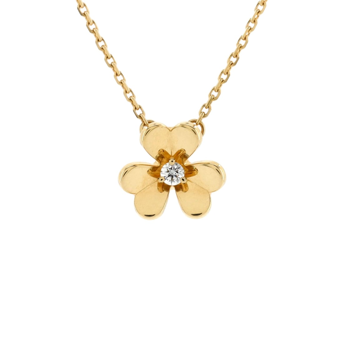 Van Cleef & Arpels Frivole: Van Cleef & Arpels Frivole Pendant Necklace 18K Yellow Gold and Diamond Mini Description: Metal Type: 18K Yellow Gold Metal Finish: High Polish Hallmarks Type: 750, Designer Signature, French Eagle?s