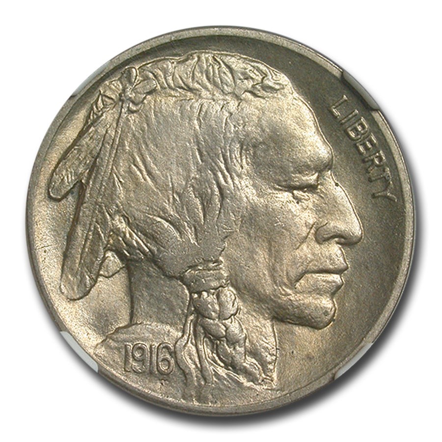 1916 Buffalo Nickel MS-65 NGC: Details: 1916 Buffalo Nickel MS-65 NGC SKU no: RBJ36852 Year: 1916 Grade: MS-65 Grade Service: NGC Denomination: 5 Cents Mint Mark: P - Philadelphia (Not Shown) Metal Content: 0 troy oz <
