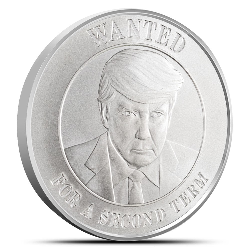 1 oz Donald Trump Mugshot Silver Round (New): 1 oz Donald Trump Mugshot Silver Round (New) SKU no: RBJ5545947 Mint Mark: Not Shown Purity: .999 Diameter: 39 mm Inner Pack: 20 Outer Pack: 500 Condition: New Edge Design: Smoot