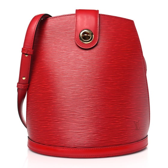 Louis Vuitton Epi Cluny Castillan: Louis Vuitton Epi Cluny Castillan Red SKU no: RBJ1403452 Brand: LOUIS VUITTON Condition: Very Good Condition Details: Exterior: Scuffs, marks, Handle: Edge wear, scuffs, Interior: Scuffs, surface wear