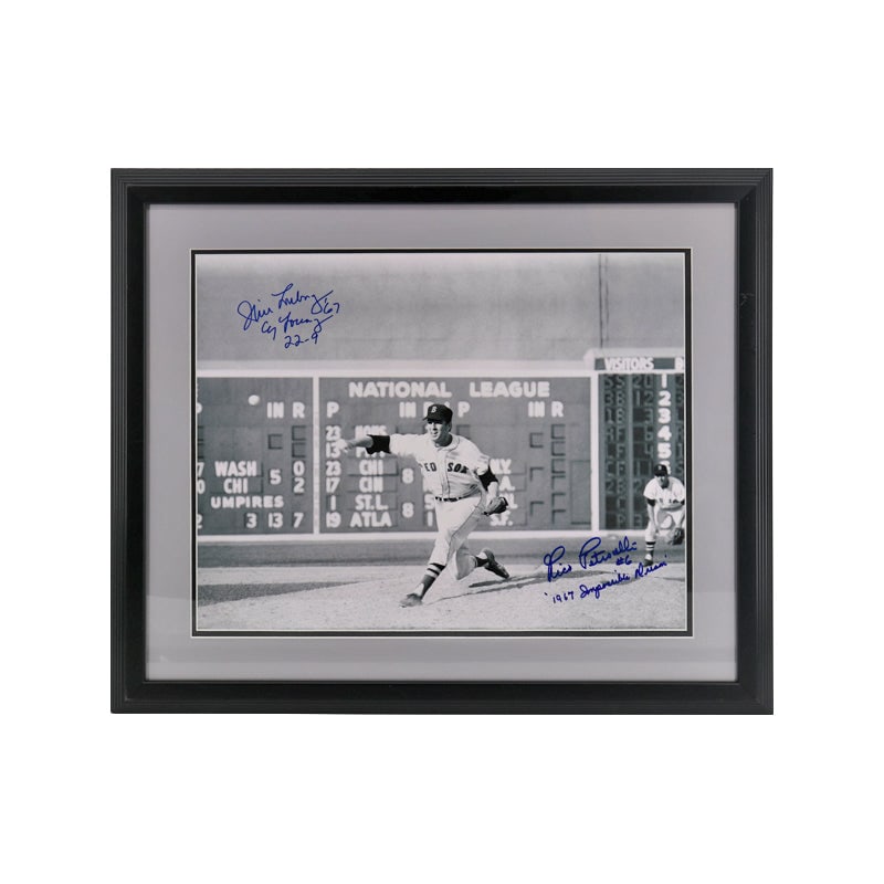 jim lonborg & rico petrocelli boston red sox dual autographed signed & inscribed framed 16x20 photo: jim lonborg & rico petrocelli boston red sox dual autographed signed & inscribed framed 16x20 photo (JSA COA) Jim Lonborg & Rico Petrocelli Boston Red Sox Dual Autographed Signed & Inscribed Framed 16