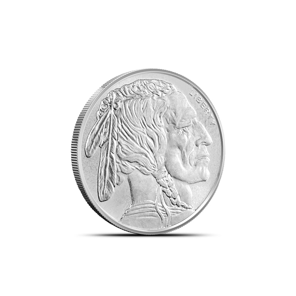 1/10 oz GSM Buffalo Silver Round (New): 1/10 oz GSM Buffalo Silver Round (New) SKU no: RBJ1933842 Mint Mark: Not Shown Purity: .999 Manufacturer: Golden State Mint Thickness: 1.35 mm Diameter: 19.2 mm Inner Pack: 50 Co