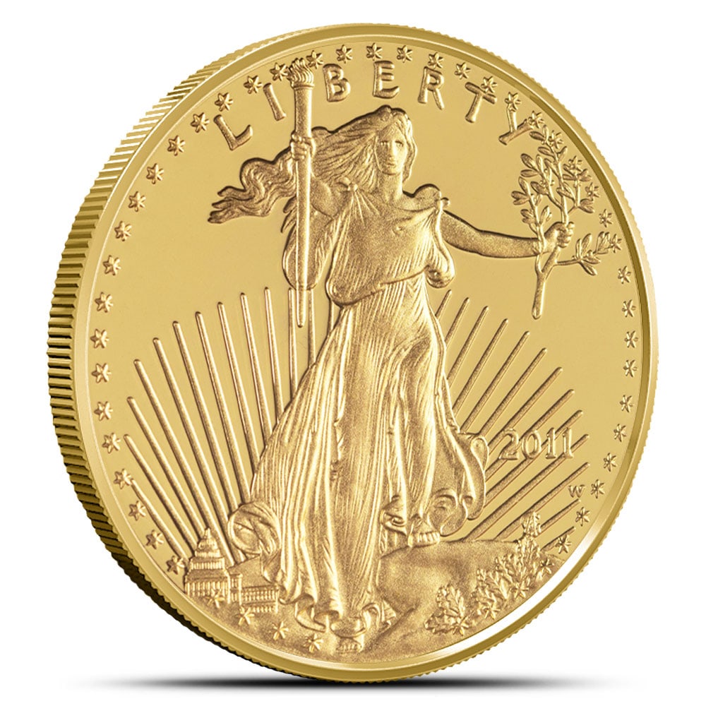 2011 1/4 oz American Gold Eagle: 2011 1/4 oz American Gold Eagle Coin SKU no: RBJ4049896 Year: 2011 Mint Mark: Not Shown Purity: .9167 Manufacturer: US Mint Thickness: 1.83 mm Diameter: 22 mm Inner Pack: 40