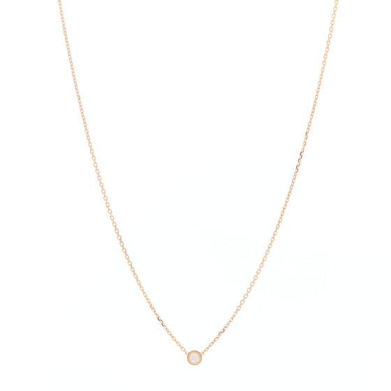 Cartier 18K Pink Gold Diamond: Cartier 18K Pink Gold Diamond XS d Amour Pendant Necklace SKU no: RBJ1367548 Brand: CARTIER Condition: Excellent Condition Details: Hardware: Faint scratch(es) Year: Unknown Length: 14.75 in to 16