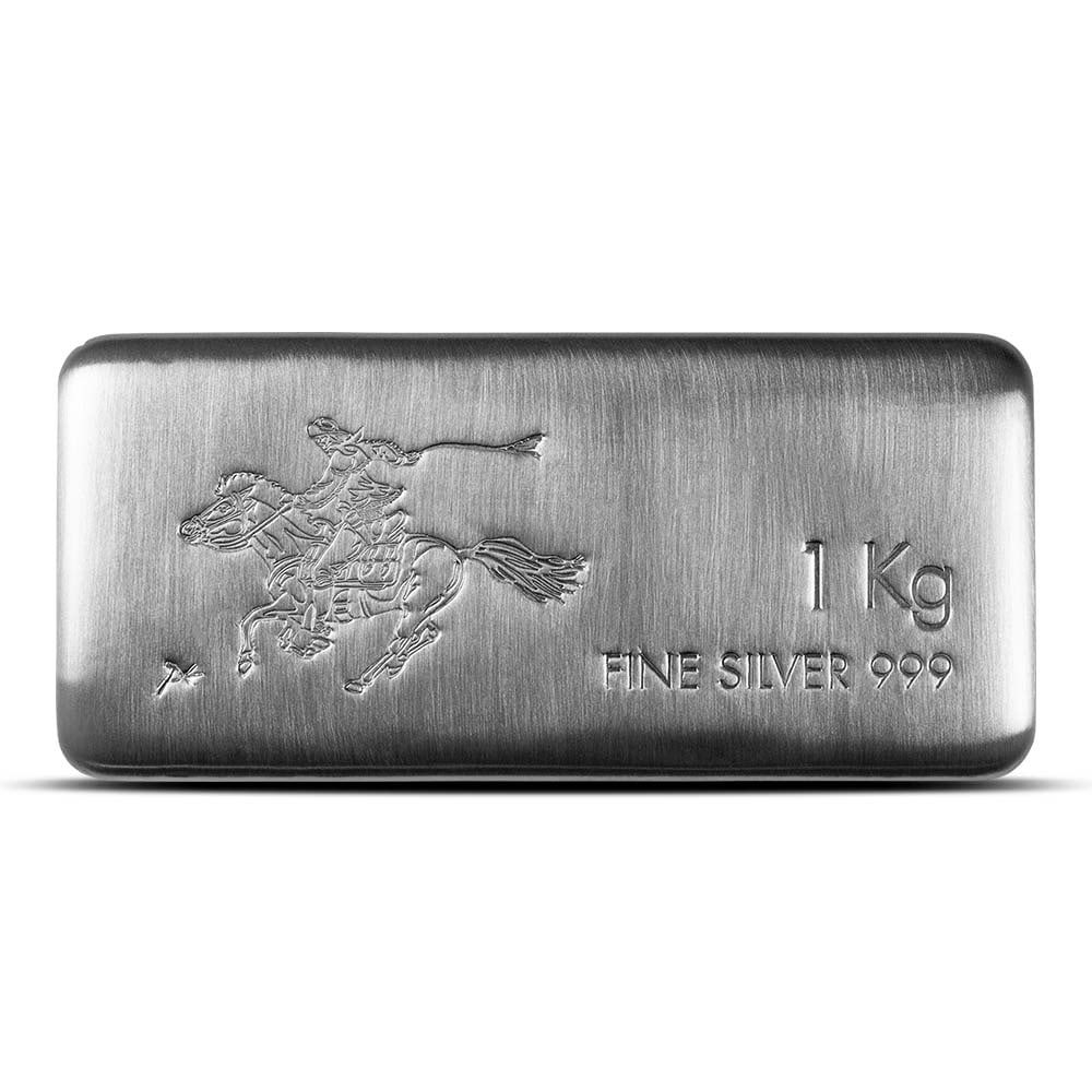 1 Kilo SilverTowne Pony Silver Bar: 1 Kilo SilverTowne Pony Silver Bar (New) SKU no: RBJ3764067 Mint Mark: Not Shown Purity: .999 Manufacturer: SilverTowne Thickness: 18.6 mm Inner Pack: 1 Outer Pack: 15 Condition: