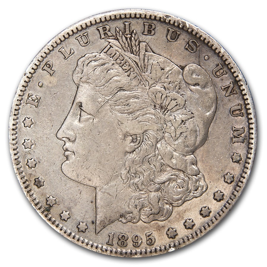 1895-S Morgan Dollar XF: 1895-S Morgan Dollar XF SKU no: RBJ72533 Year: 1895 Grade: Extra Fine Grade Service: None Denomination: $1.00 Mint Mark: S - San Francisco Metal Content: 0.7734 troy oz Purity: .