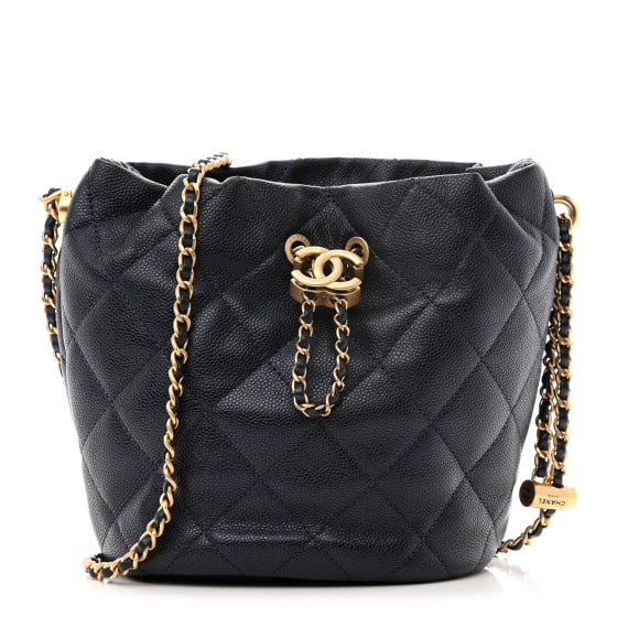 Chanel Iridescent Caviar Quilted My: Chanel Iridescent Caviar Quilted My Perfect CC Bucket Drawstring Bag Blue SKU no: RBJ1424947 Brand: CHANEL Condition: Excellent Condition Details: Interior: Residue marks, Exterior: Marks, faint scuff