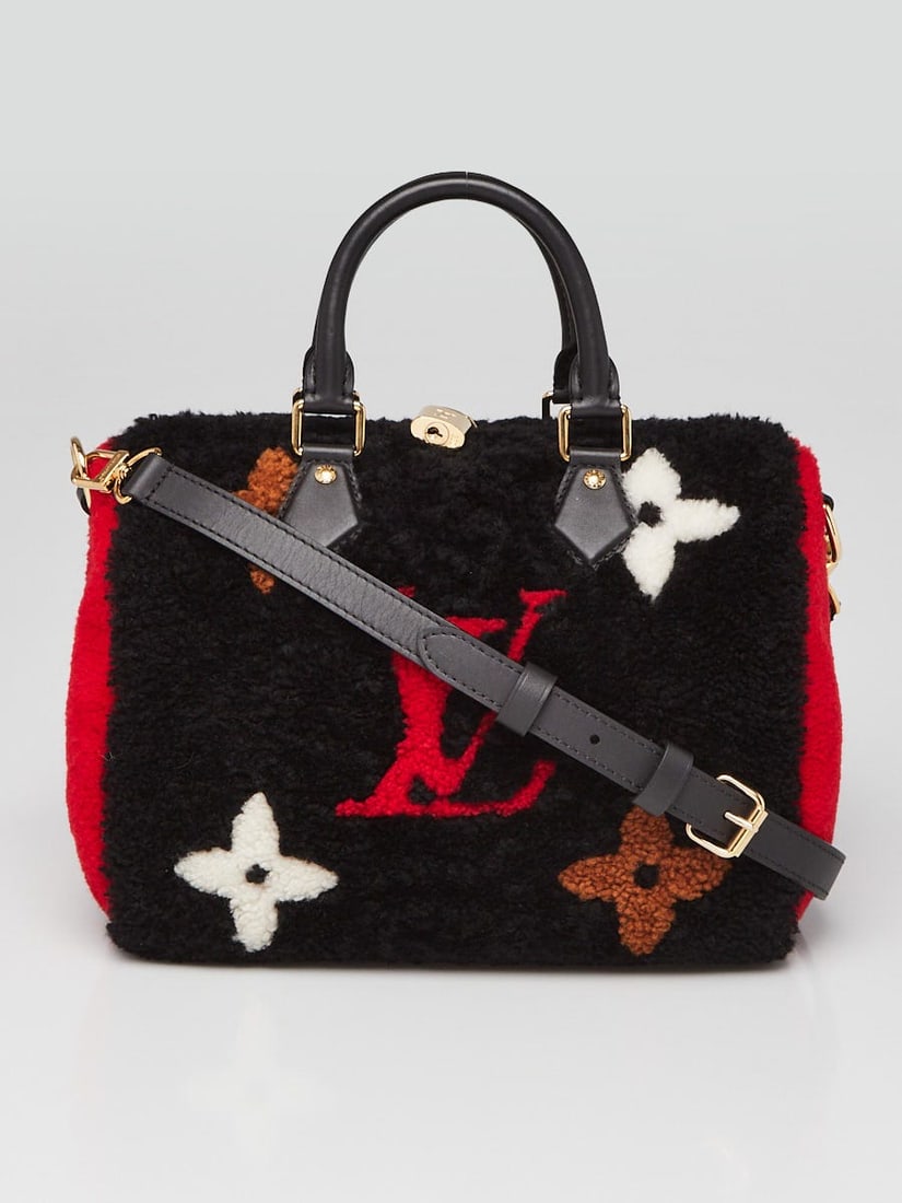 Louis Vuitton Limited Edition Monogram: Louis Vuitton Limited Edition Monogram Fleece Teddy Speedy Bandouliere 25 Bag Overall Condition: Like new Exterior Condition: Like new Interior Condition: Like new Designer: Louis Vuitton Material: Bl