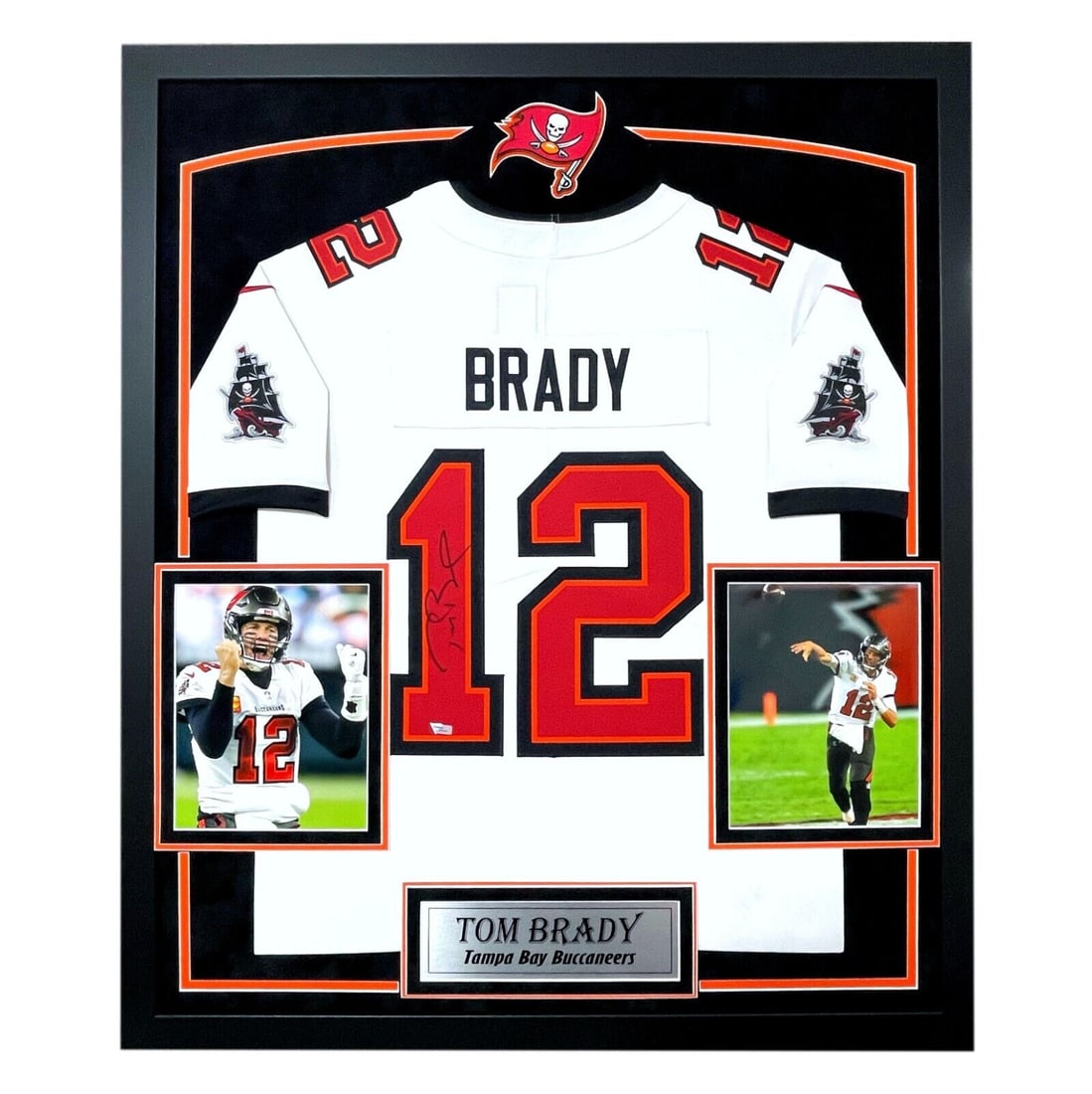 Tom Brady Signed Tampa Bay: Tom Brady Signed Tampa Bay Buccaneers Framed White Jersey Fanatics Autograph 12 Tom Brady Signed Tampa Bay Buccaneers Framed White Jersey Fanatics Autograph 12 SKU no: 7357213638744