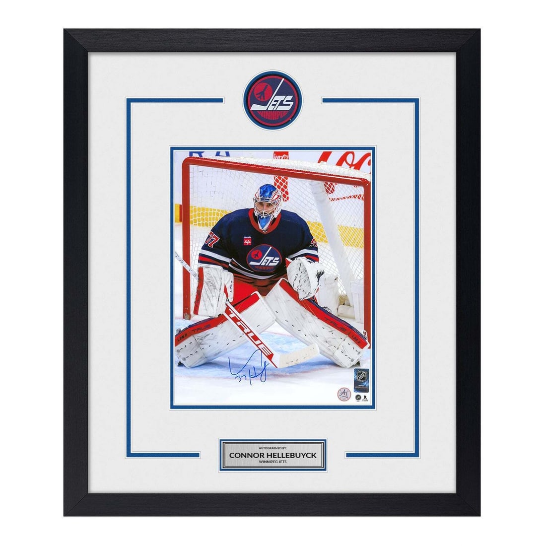 connor hellebuyck signed winnipeg jets: connor hellebuyck signed winnipeg jets heritage puck logo 23x27 frame Connor Hellebuyck Signed Winnipeg Jets Heritage Puck Logo 23x27 Frame SKU no: 7814174965848