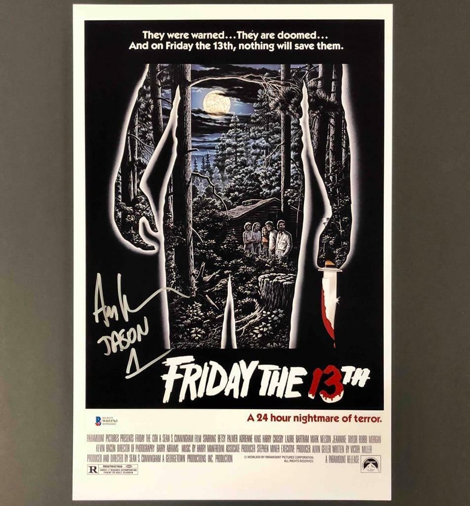 ari lehman signed friday the: ari lehman signed friday the 13th 11x17 movie poster photo beckett BAS COA Ari Lehman signed Friday the 13th 11x17 movie poster photo ~ Beckett BAS COA SKU no: 7613677338712