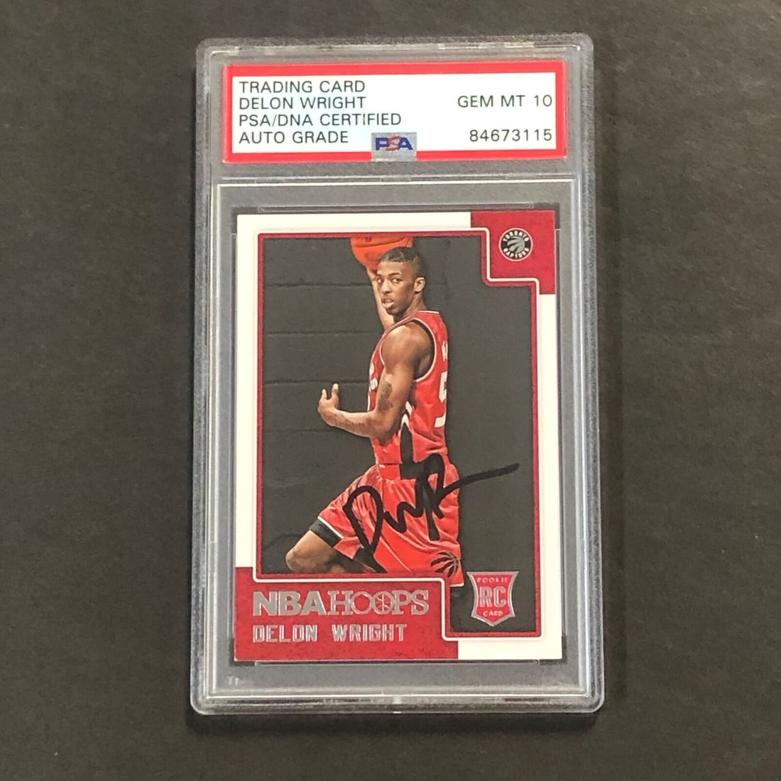 2015-16 NBA Hoops #292 Delon: 2015-16 NBA Hoops #292 Delon Wright Signed Card AUTO GRADE 10 PSA Slabbed RC Rap 2015-16 NBA Hoops #292 Delon Wright Signed Card AUTO GRADE 10 PSA Slabbed RC Rap SKU no: 7277153517656