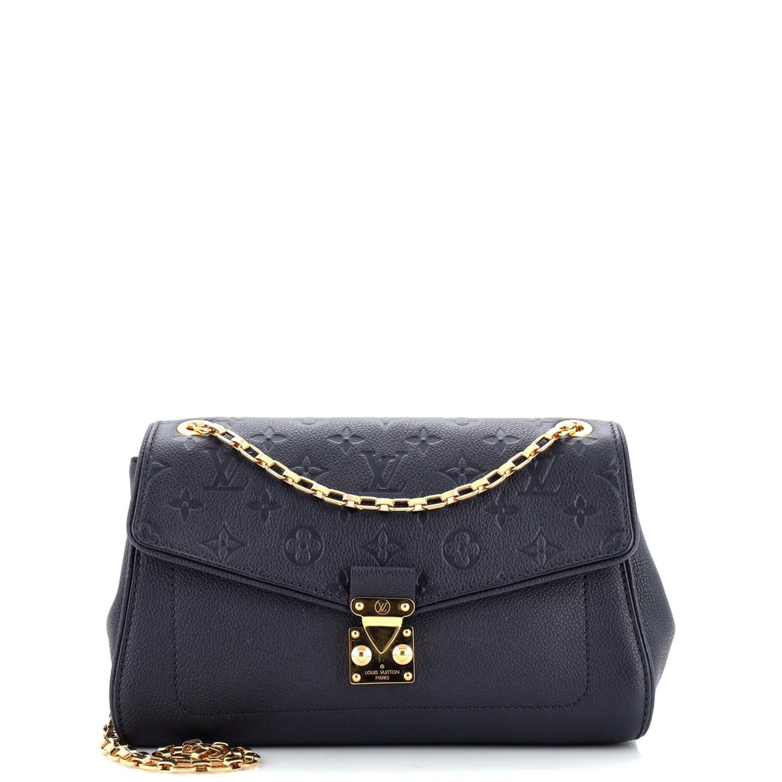 Louis Vuitton Saint Germain Handbag Monogram Empreinte Leather PM: Louis Vuitton Saint Germain Handbag Monogram Empreinte Leather PM Exterior Color: Blue Interior Color: Red Exterior Material: Leather Interior Material: Microfiber Hardware Color: Gold Estimated R