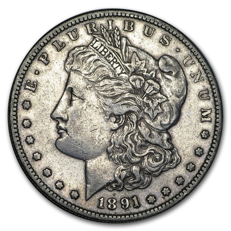 1891-S Morgan Dollar XF: 1891-S Morgan Dollar XF SKU no: RBJ9244 Year: 1891 Grade: Extra Fine Grade Service: None Denomination: $1.00 Mint Mark: S - San Francisco Metal Content: 0.7734 troy oz Purity: .9